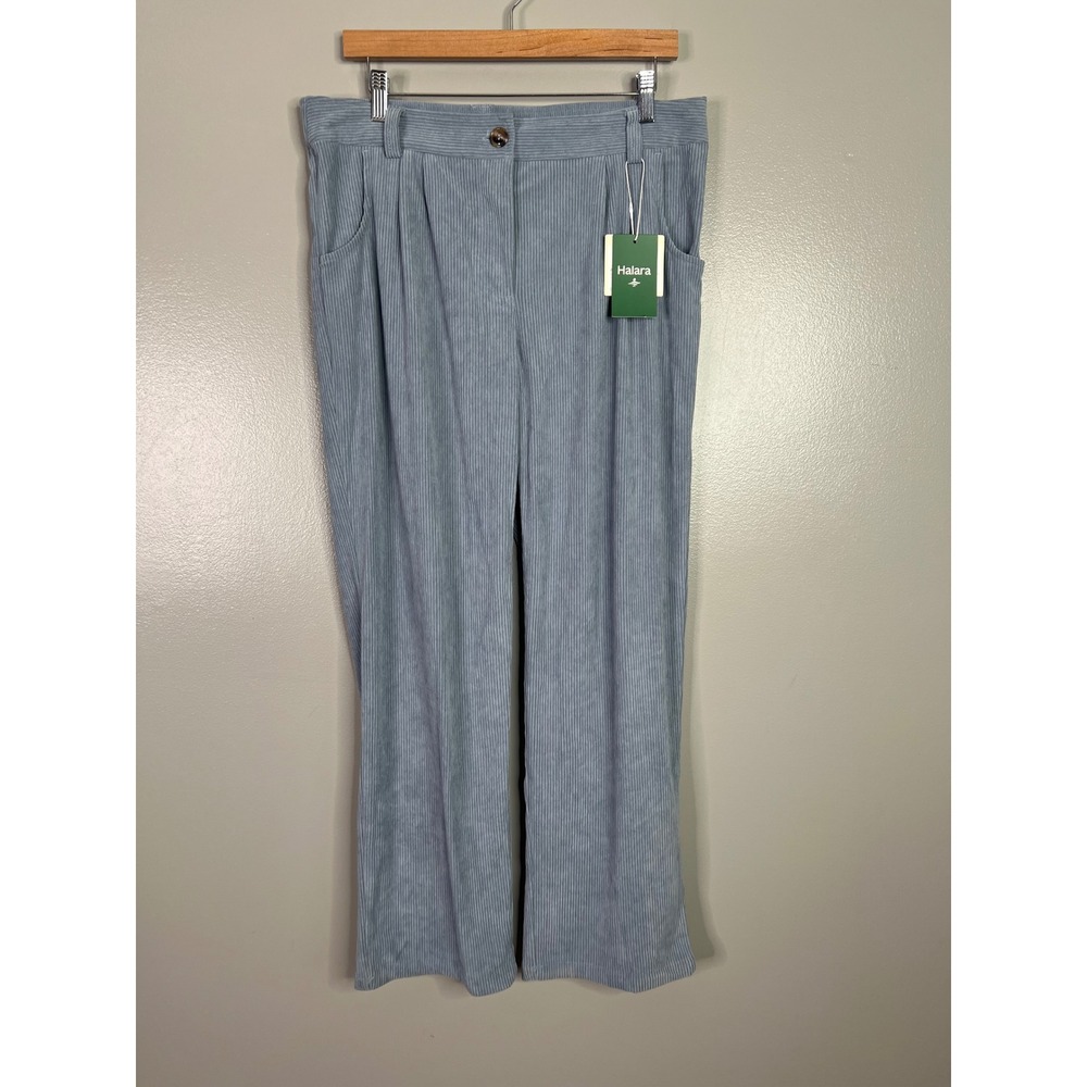 Halara pants casual corduroy straight leg relaxed size large‎ business casual